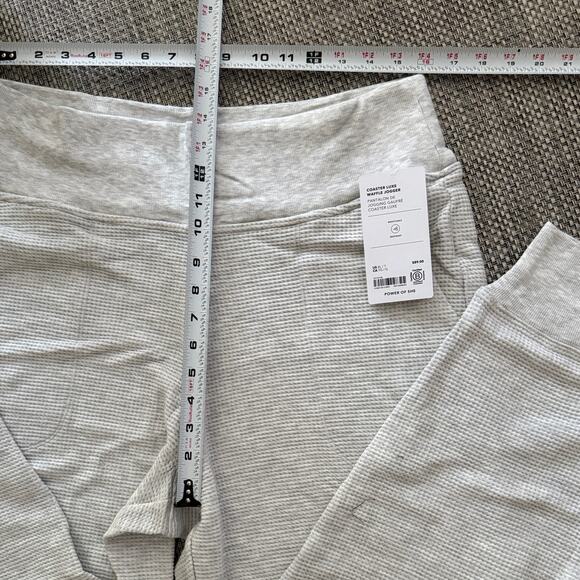 ATHLETA NWT Coaster Luxe Waffle Tencel/Cotton High Rise Jogger XLT Grey Heather - Picture 3 of 3